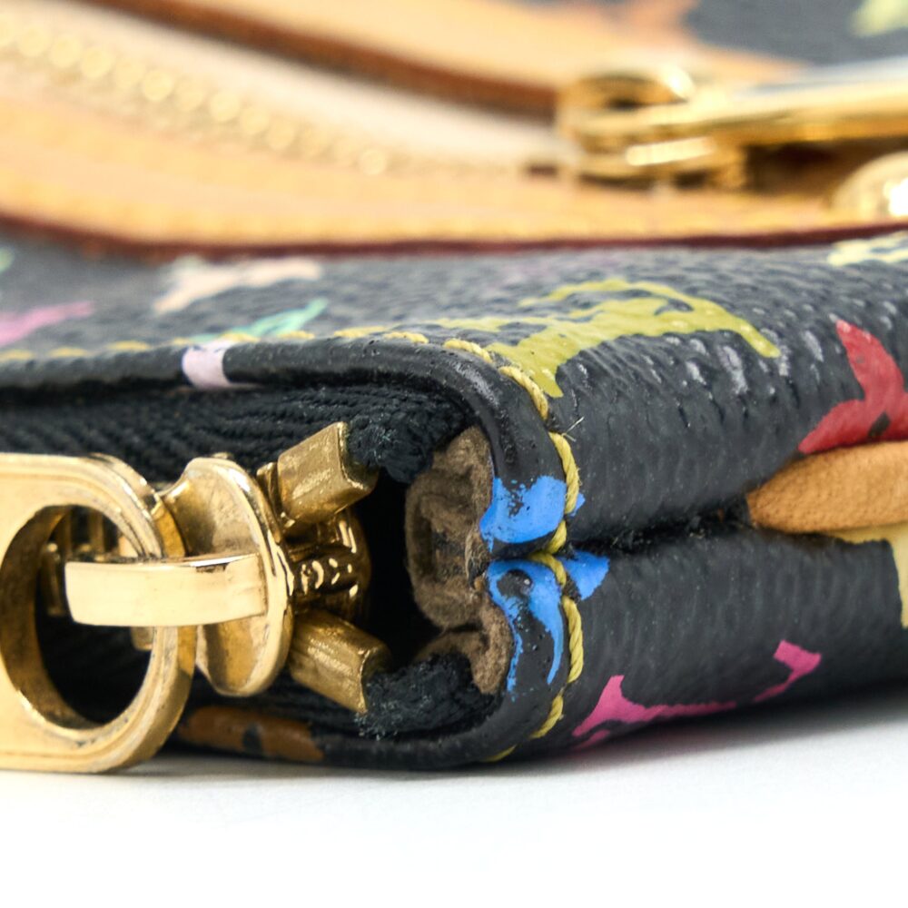 AAA Replica Louis Vuitton LV VINTAGE CLUTCH BLACK/MULTICOLOUR GHW