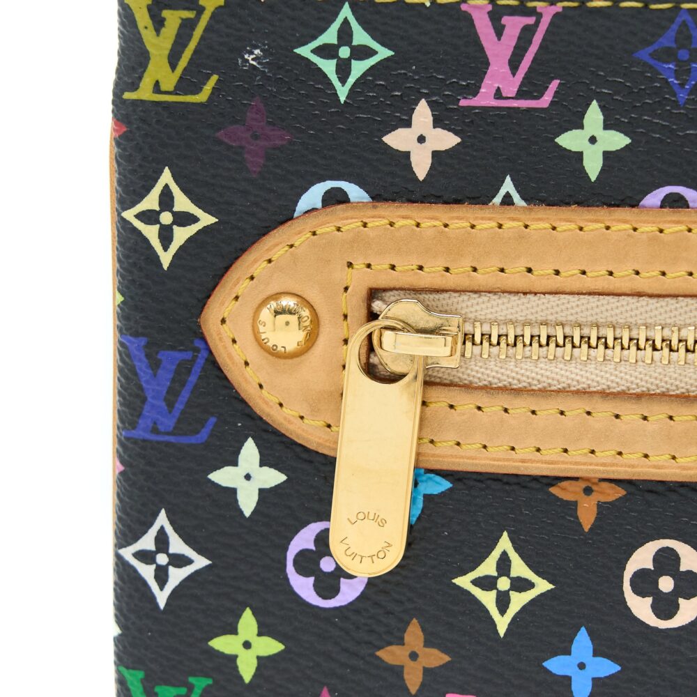 AAA Replica Louis Vuitton LV VINTAGE CLUTCH BLACK/MULTICOLOUR GHW