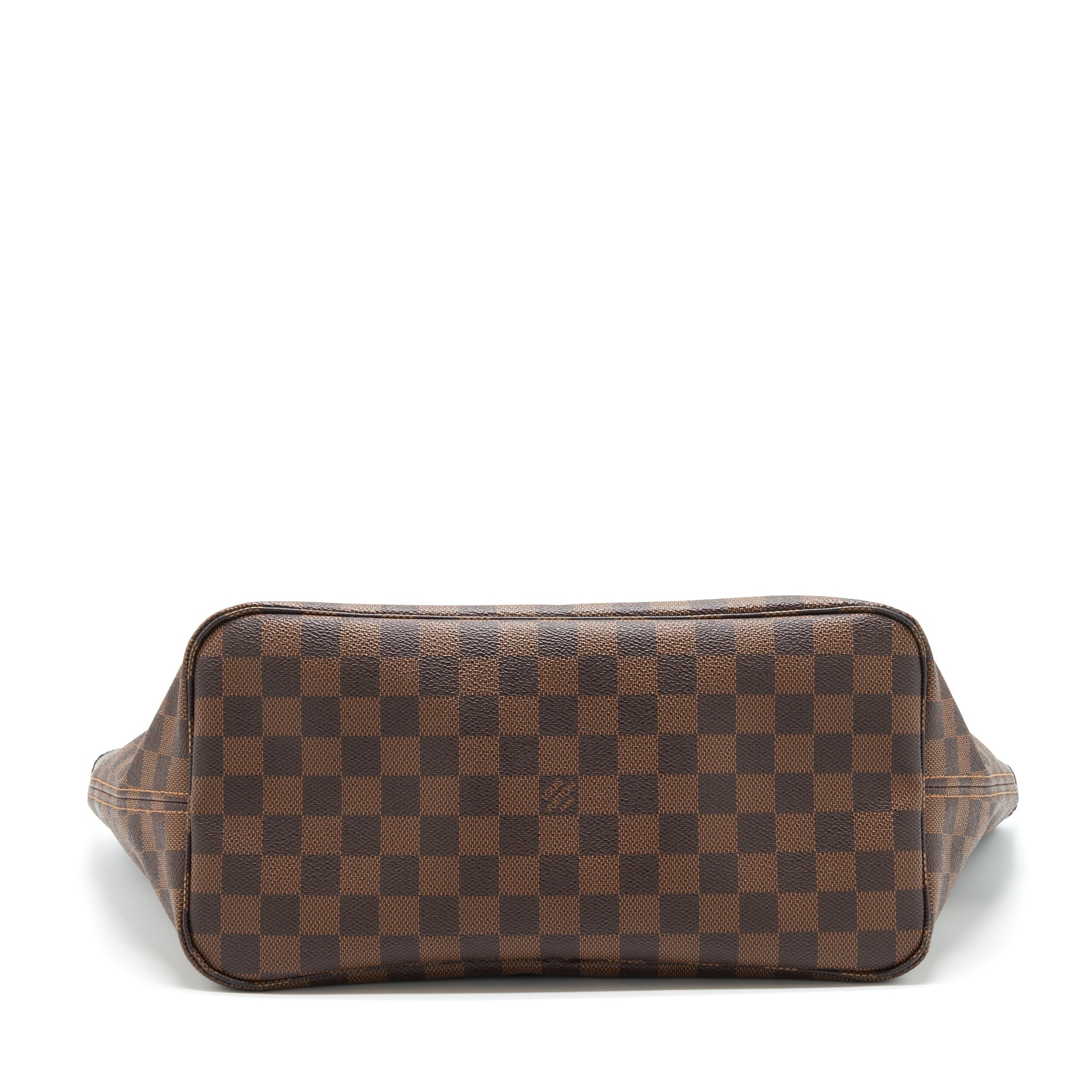 AAA Replica Louis Vuitton LV NEVERFULL MM DAMIER EBENE ROSE BALLERINE GHW