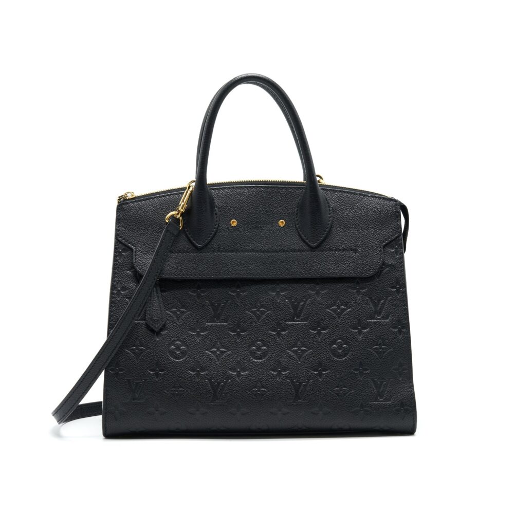 AAA Replica Louis Vuitton LV MONOGRAM EMPREINTE PONT NEUF MM NOIR