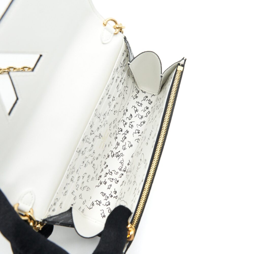 AAA Replica Louis Vuitton LV TWIST CHAIN WALLET MONOGRAM CATOGRAM CAT BLACK