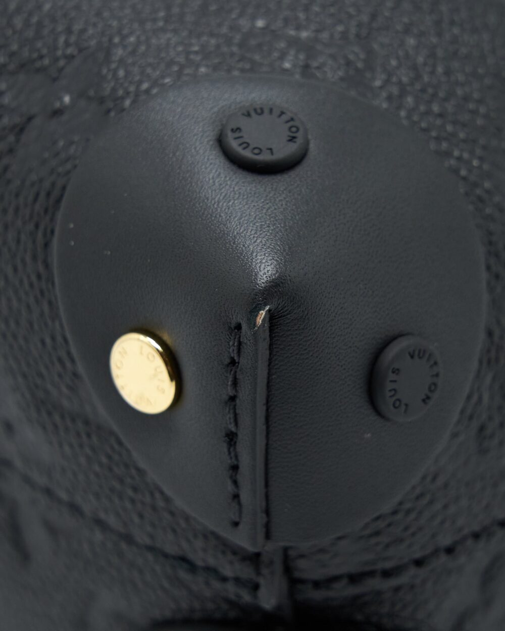 AAA Replica Louis Vuitton LV PETITE MALLE SOUPLE MONOGRAM EMPREINTE BLACK GHW
