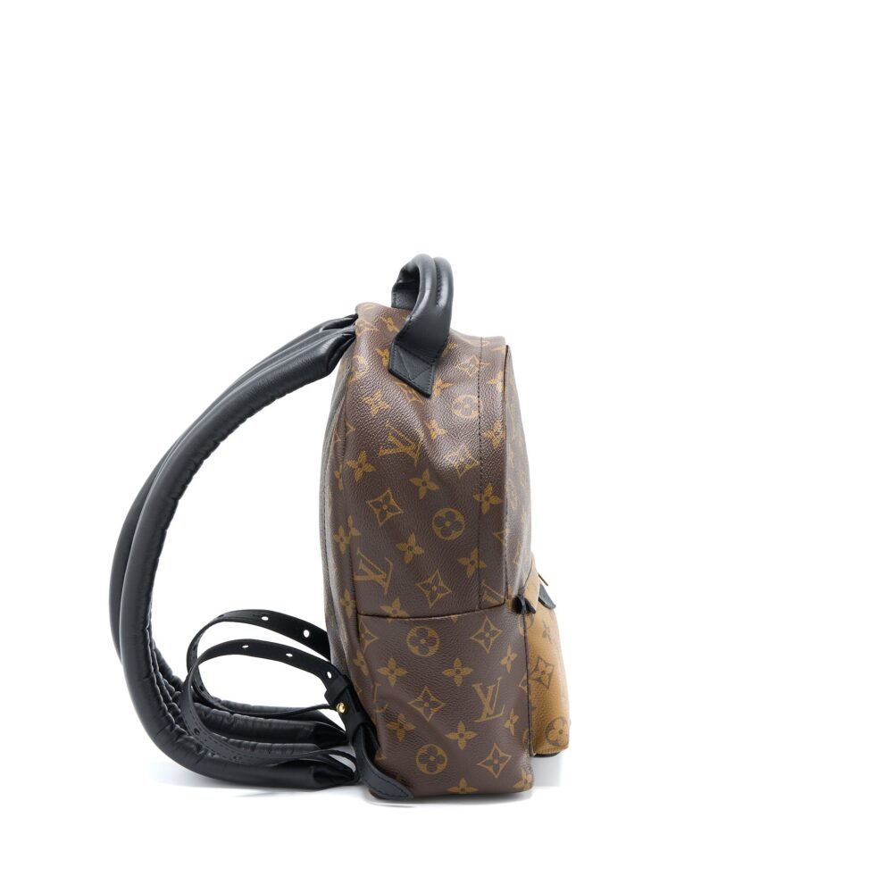 AAA Replica Louis Vuitton LV PALM SPRING BACKPACK PM MONOGRAM REVERSE CANVAS GHW