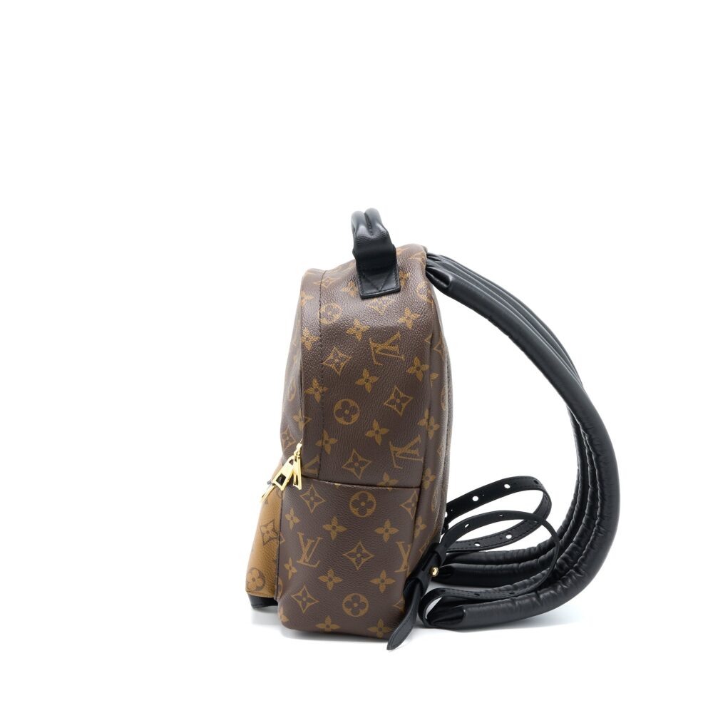 AAA Replica Louis Vuitton LV PALM SPRING BACKPACK PM MONOGRAM REVERSE CANVAS GHW