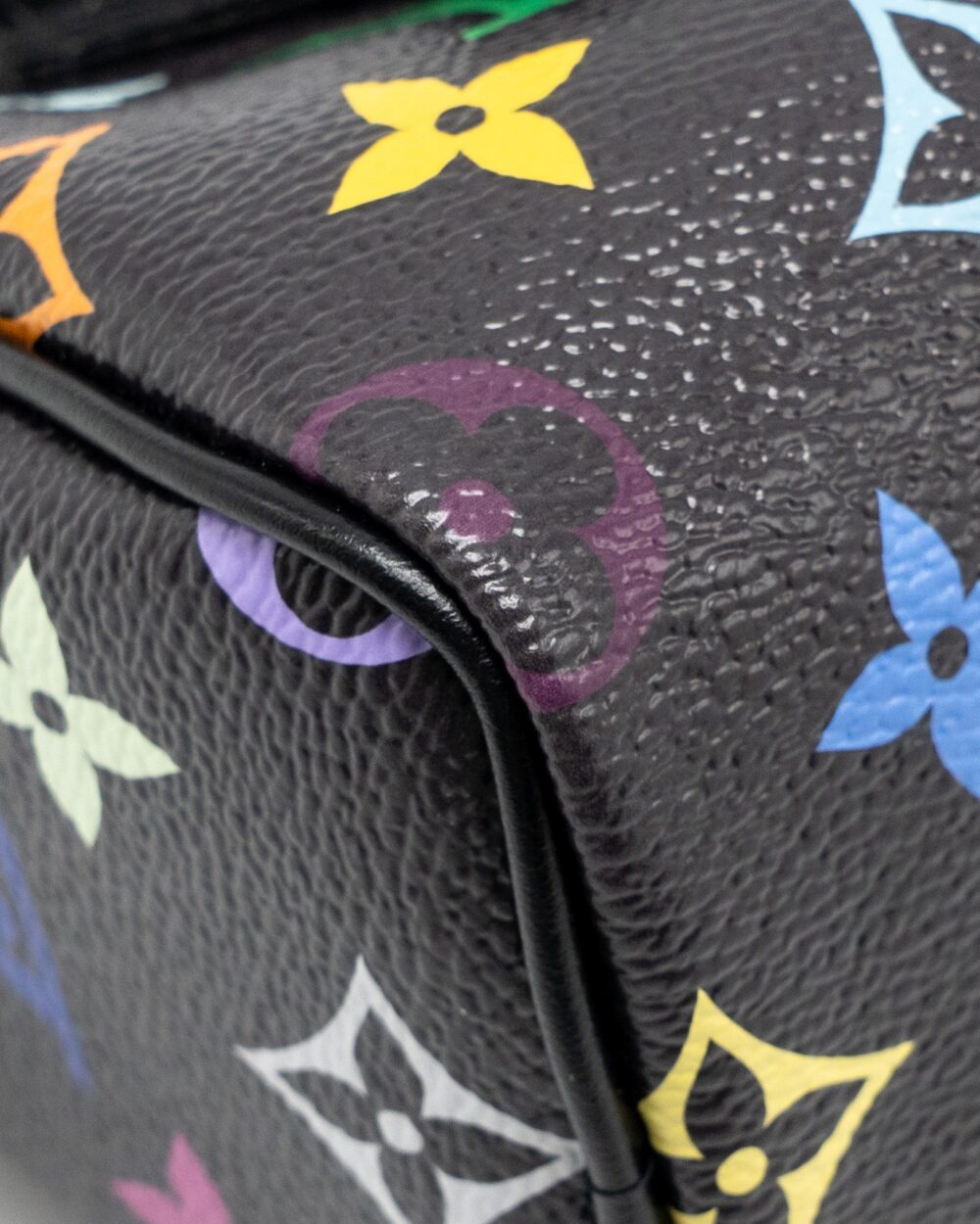 AAA Replica Louis Vuitton LV X TAKASHI MURAKAMI NANO SPEEDY MULTICOLOURED MONOGRAM CANVAS BLACK SHW