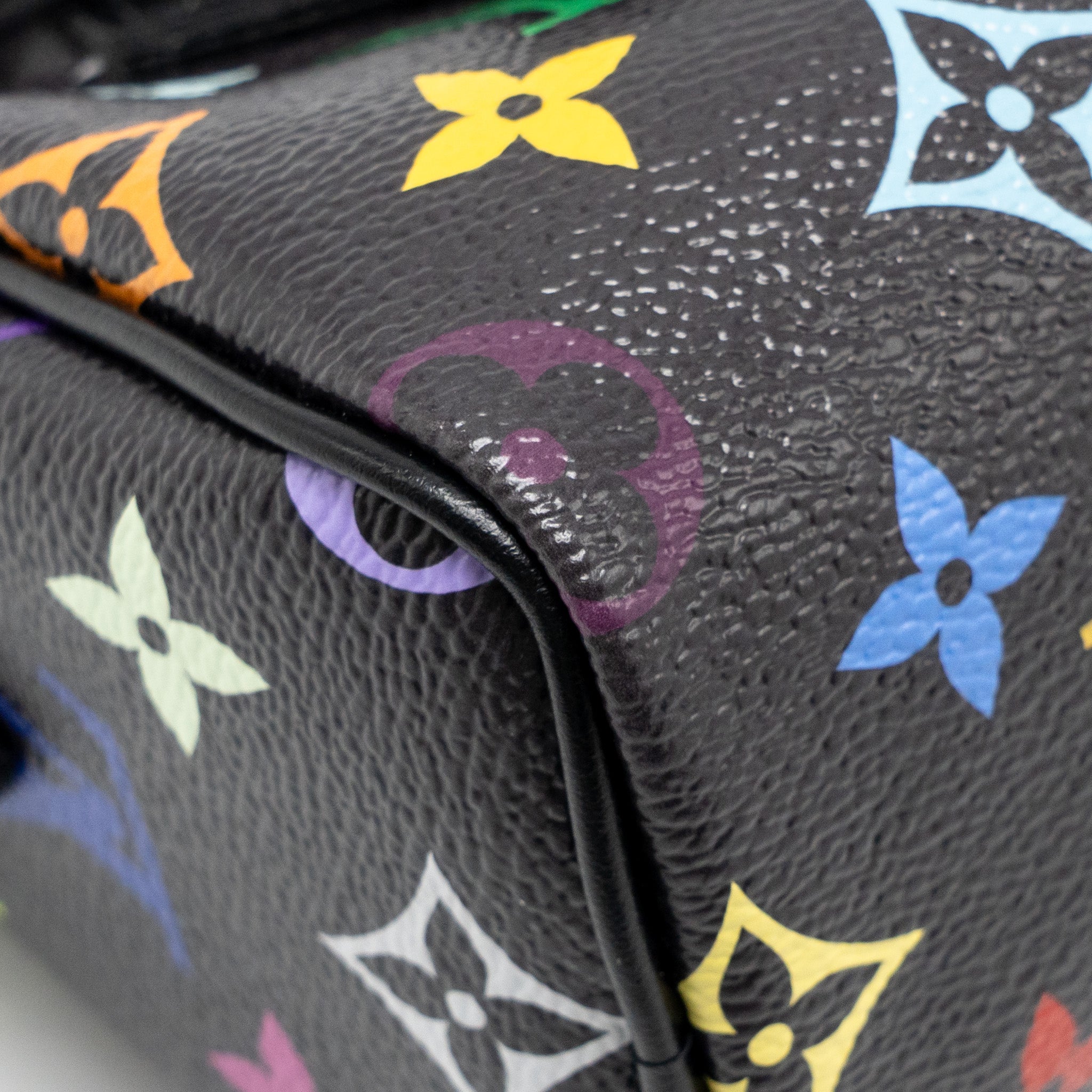 AAA Replica Louis Vuitton LV X TAKASHI MURAKAMI NANO SPEEDY MULTICOLOURED MONOGRAM CANVAS BLACK SHW