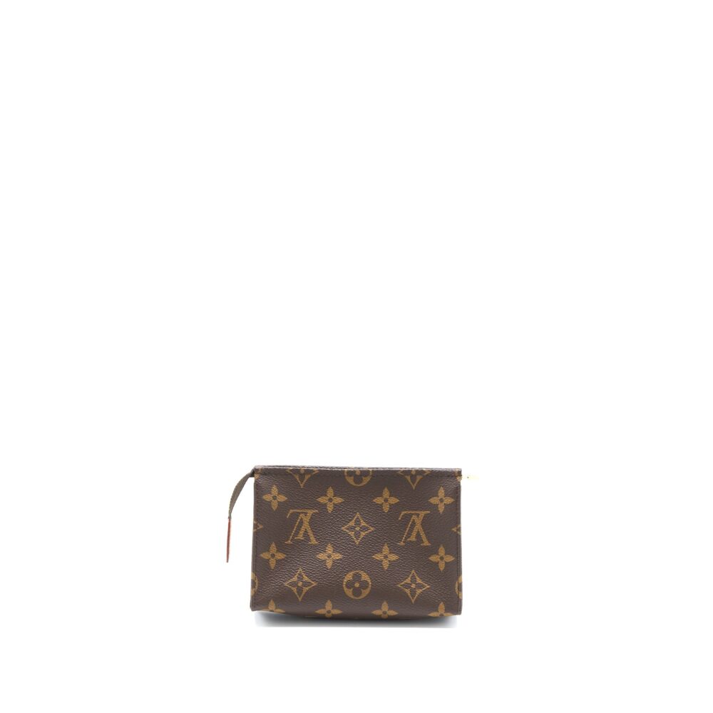 AAA Replica Louis Vuitton LV TOILETRY POCHETTE 15 MONOGRAM CANVAS GHW