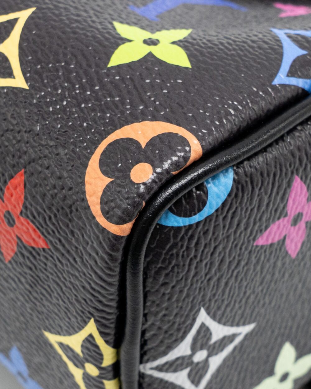 AAA Replica Louis Vuitton LV X TAKASHI MURAKAMI NANO SPEEDY MULTICOLOURED MONOGRAM CANVAS BLACK SHW