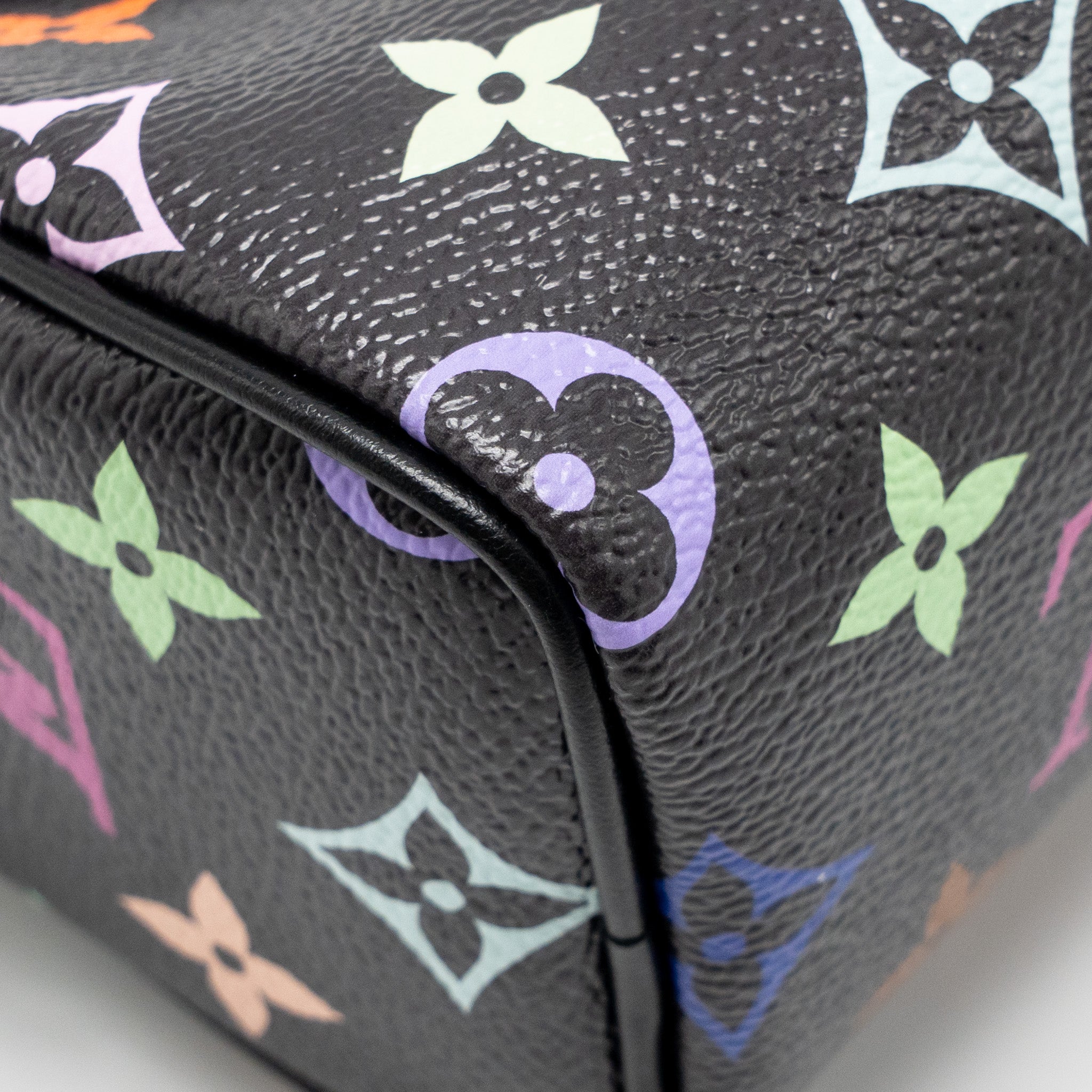 AAA Replica Louis Vuitton LV X TAKASHI MURAKAMI NANO SPEEDY MULTICOLOURED MONOGRAM CANVAS BLACK SHW
