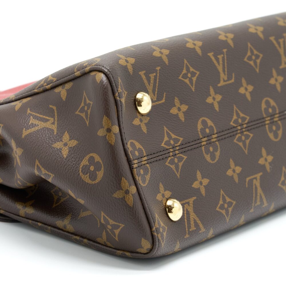 AAA Replica Louis Vuitton LV VENUS BAG LEATHER/MONOGRAM CANVAS RED YEAR 2016