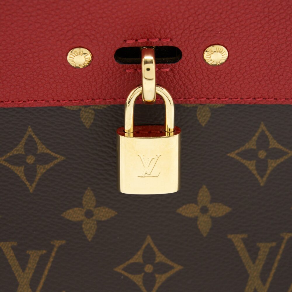 AAA Replica Louis Vuitton LV VENUS BAG LEATHER/MONOGRAM CANVAS RED YEAR 2016