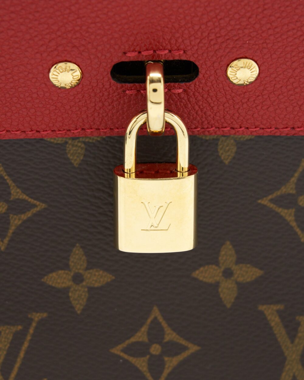 AAA Replica Louis Vuitton LV VENUS BAG LEATHER/MONOGRAM CANVAS RED YEAR 2016