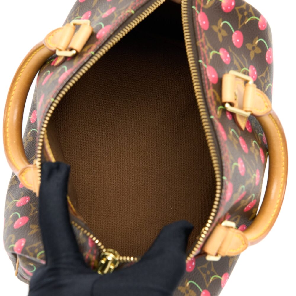 AAA Replica Louis Vuitton LV SPEEDY 25 CHERRY BLOSSOM MONOGRAM CANVAS GHW
