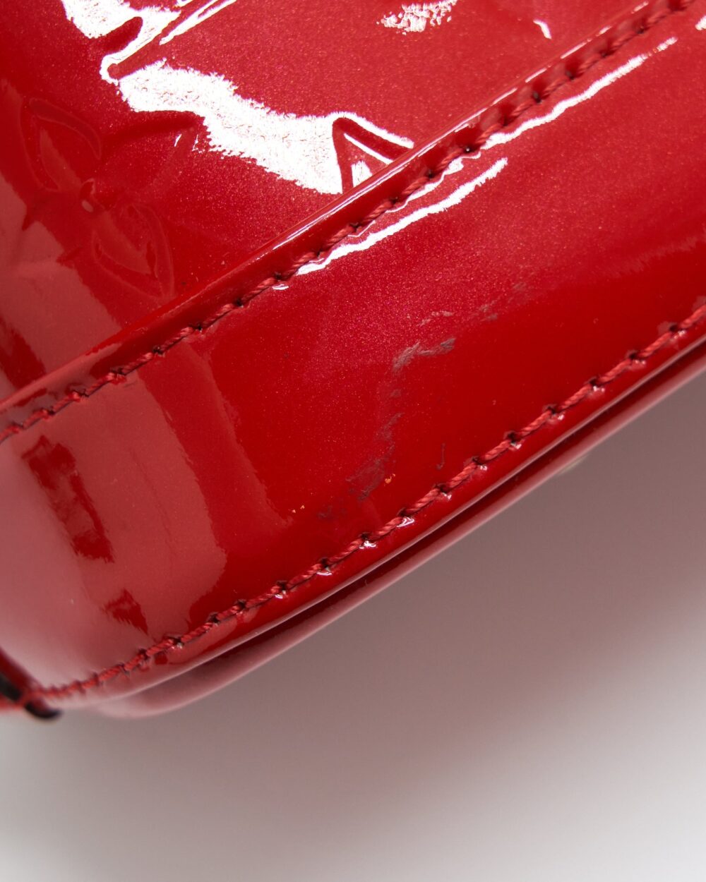 AAA Replica Louis Vuitton LV ALMA BB PATENT RED WITH GHW