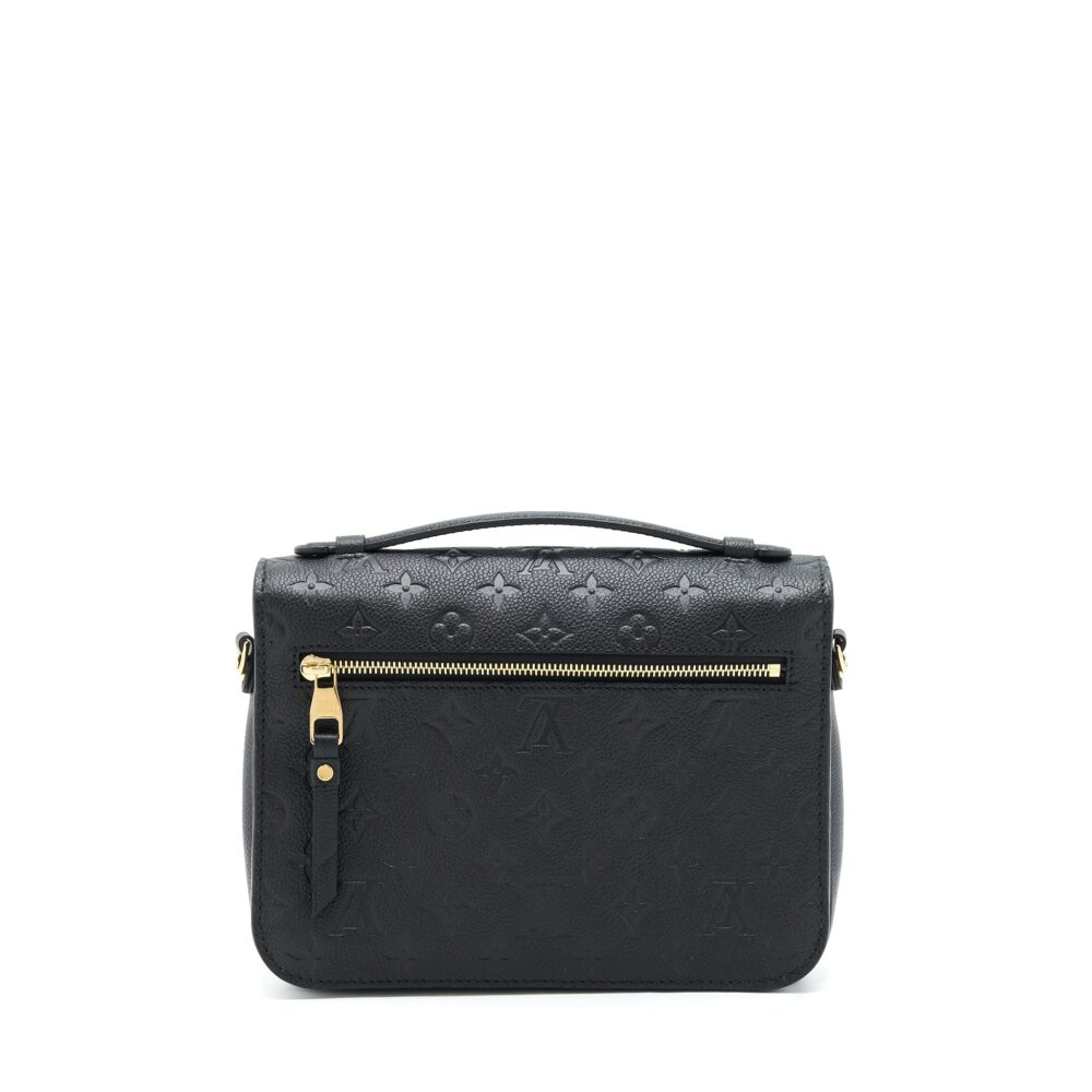 AAA Replica Louis Vuitton LV POCHETTE MÉTIS MONOGRAM EMPREINTE BLACK GHW