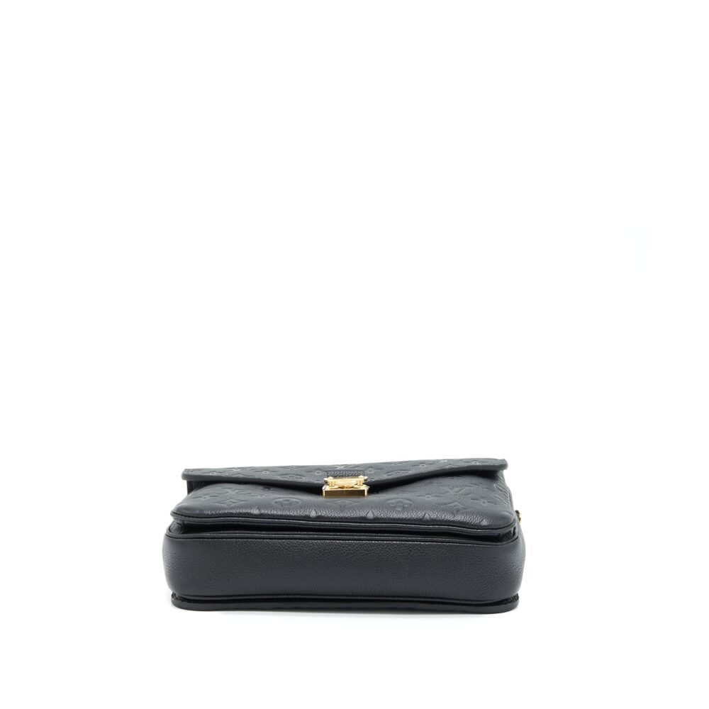 AAA Replica Louis Vuitton LV POCHETTE MÉTIS MONOGRAM EMPREINTE BLACK GHW