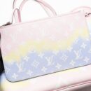 AAA Replica Louis Vuitton LV NEVERFULL MM ESCAL GIANT CANVAS PASTEL PINK SHW