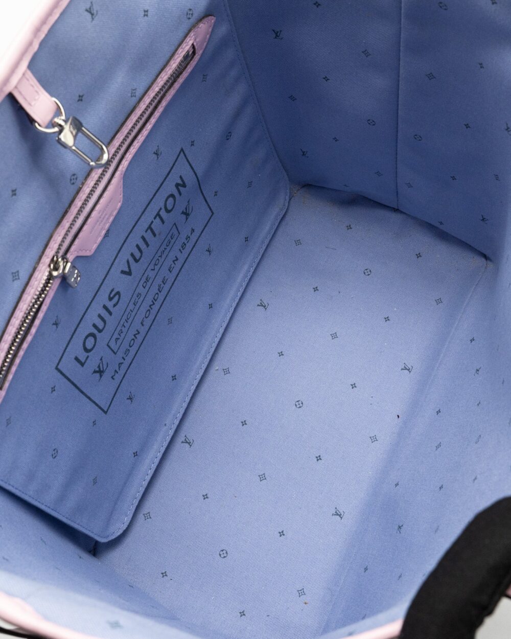 AAA Replica Louis Vuitton LV NEVERFULL MM ESCAL GIANT CANVAS PASTEL PINK SHW