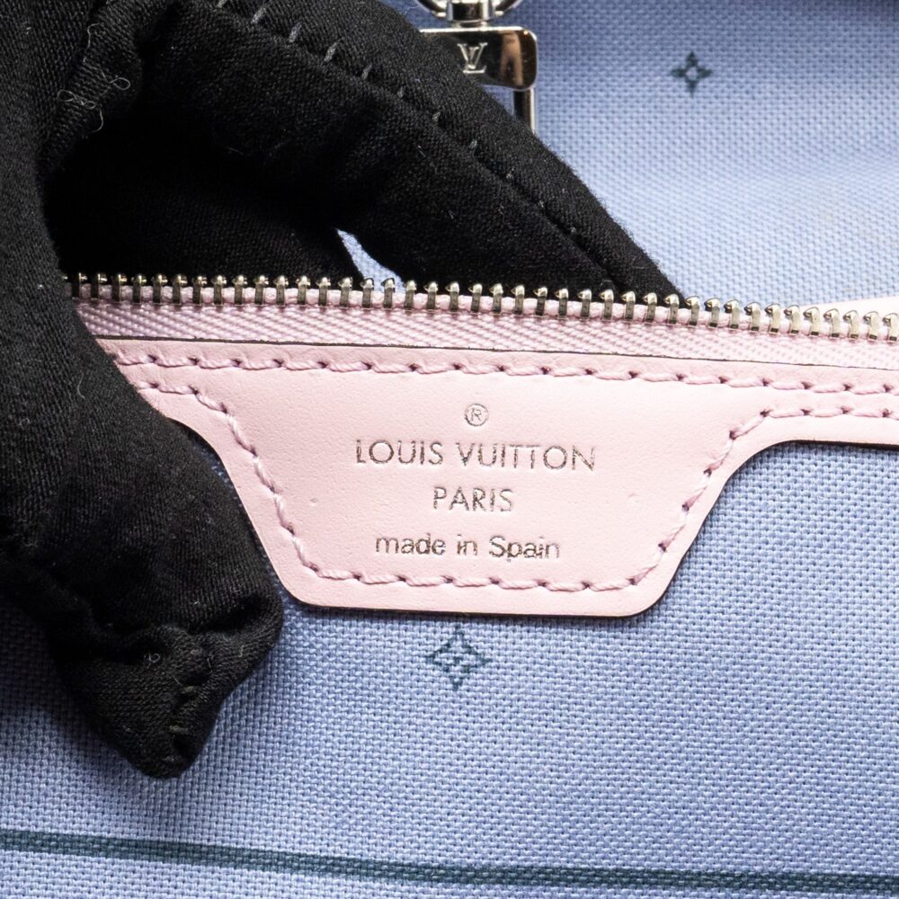 AAA Replica Louis Vuitton LV NEVERFULL MM ESCAL GIANT CANVAS PASTEL PINK SHW
