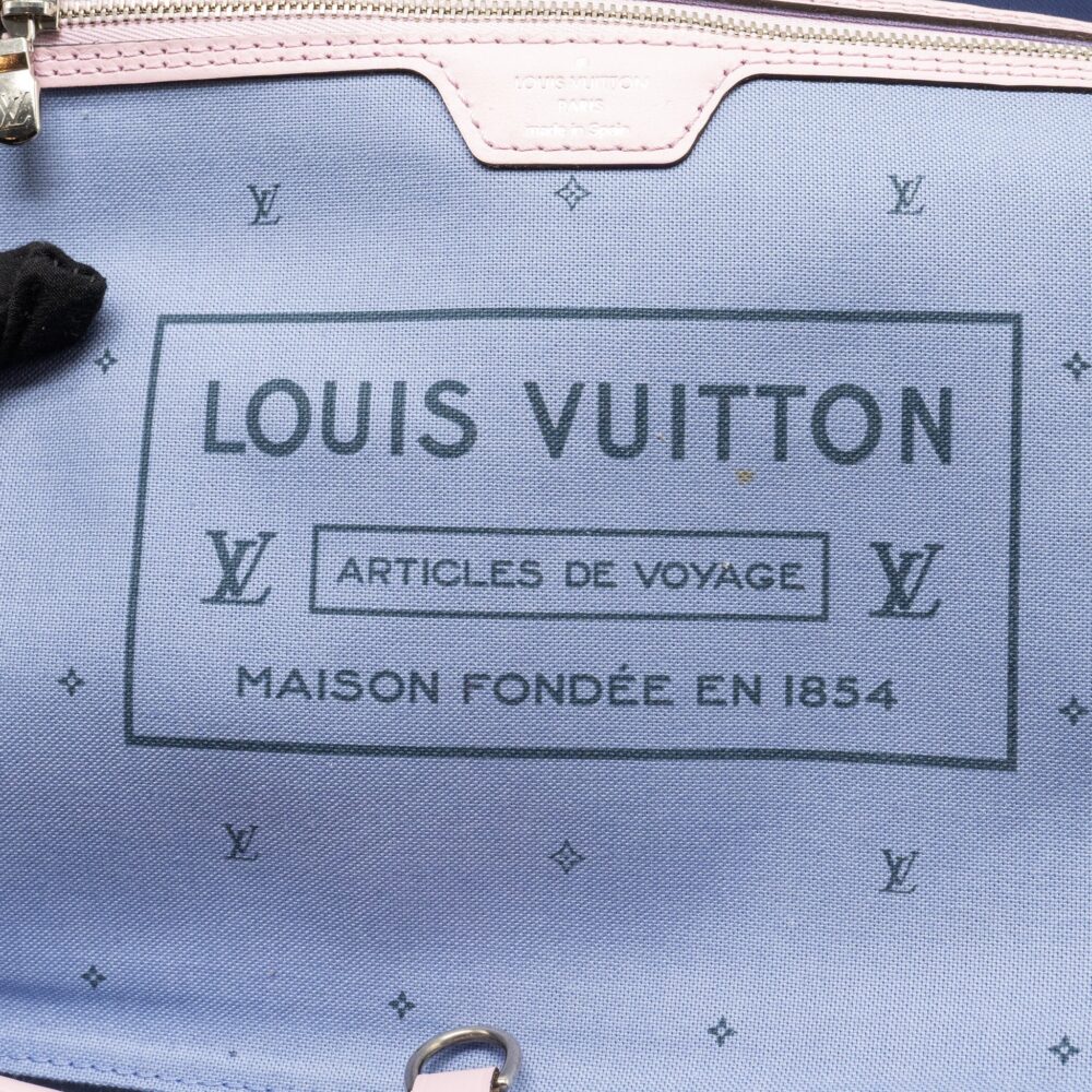 AAA Replica Louis Vuitton LV NEVERFULL MM ESCAL GIANT CANVAS PASTEL PINK SHW