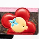AAA Replica Louis Vuitton LV 2023 CHRISTMAS VIVIENNE CARD HOLDER MONOGRAM CANVAS PALE PINK