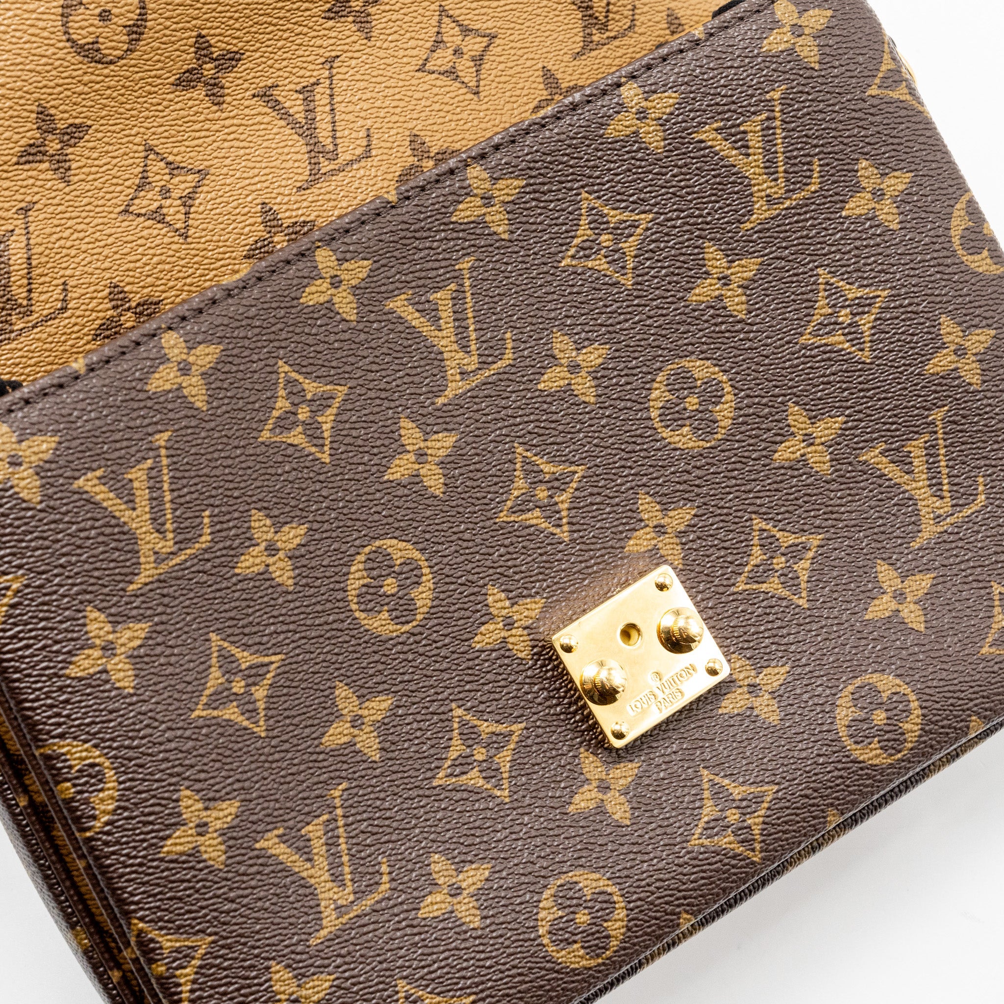 AAA Replica Louis Vuitton LV POCHETTE METIS MONOGRAM REVERSE CANVAS GHW