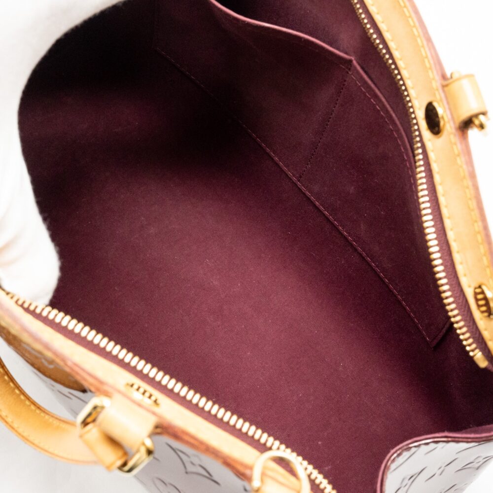 AAA Replica Louis Vuitton LV VERNIS BREA PATENT BURGUNDY AMARANTE GHW