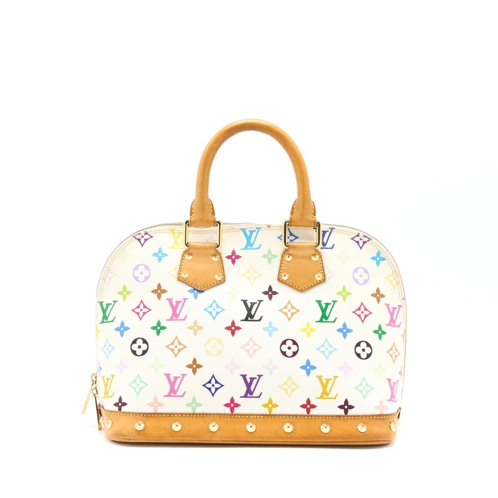 AAA Replica Louis Vuitton LV ALMA BAG MONOGRAM CANVAS WHITE/MULTICOLOURED GHW