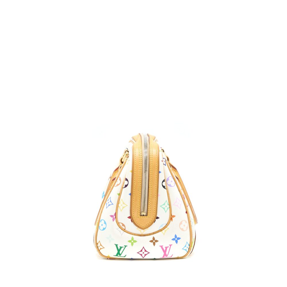 AAA Replica Louis Vuitton LV VINTAGE BOWLING BAG MONOGRAM CANVAS WHITE/MULTICOLOUR GHW