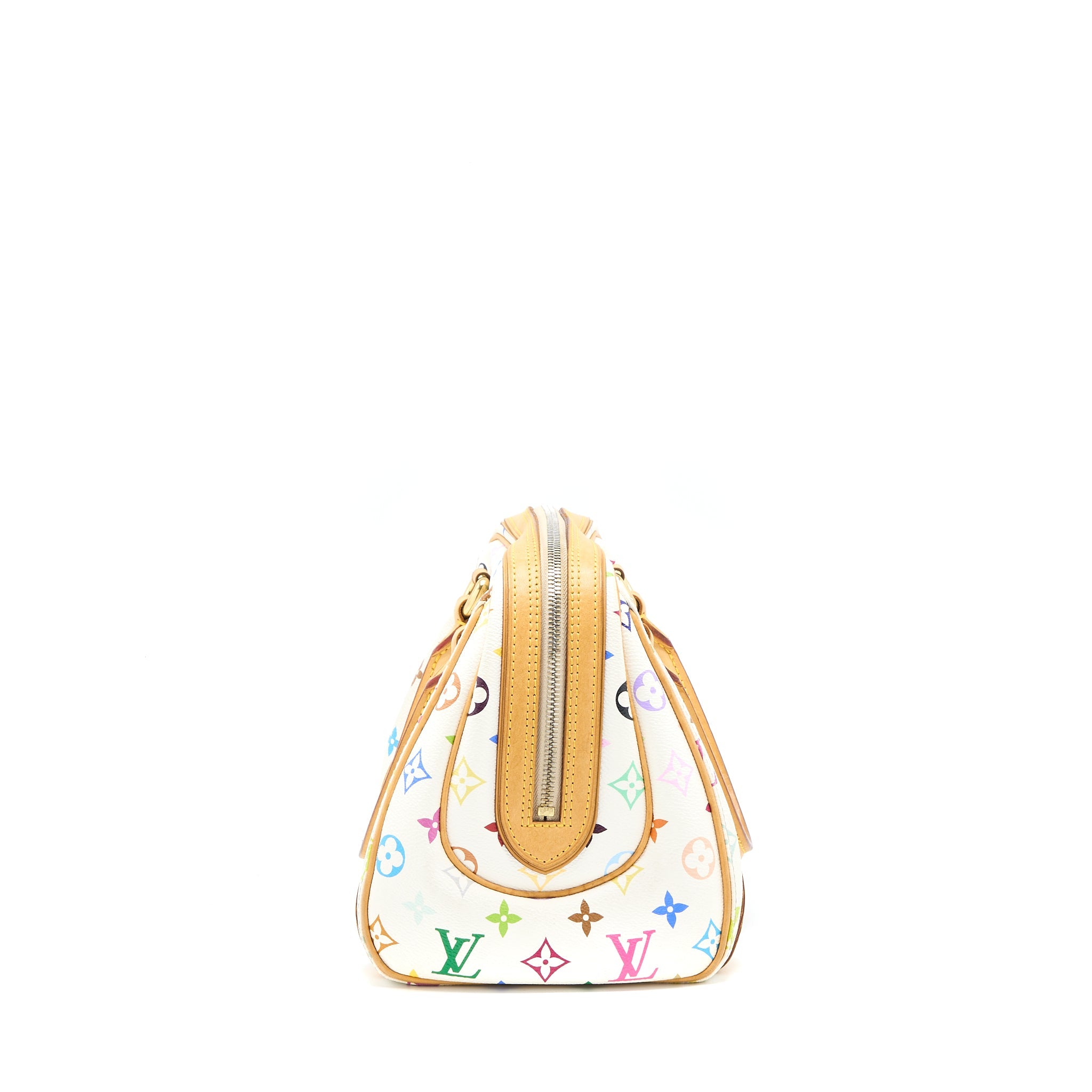 AAA Replica Louis Vuitton LV VINTAGE BOWLING BAG MONOGRAM CANVAS WHITE/MULTICOLOUR GHW