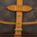 AAA Replica Louis Vuitton LV VINTAGE SAUMUR CLOTH CROSSBODY BAG MONOGRAM CANVAS GHW