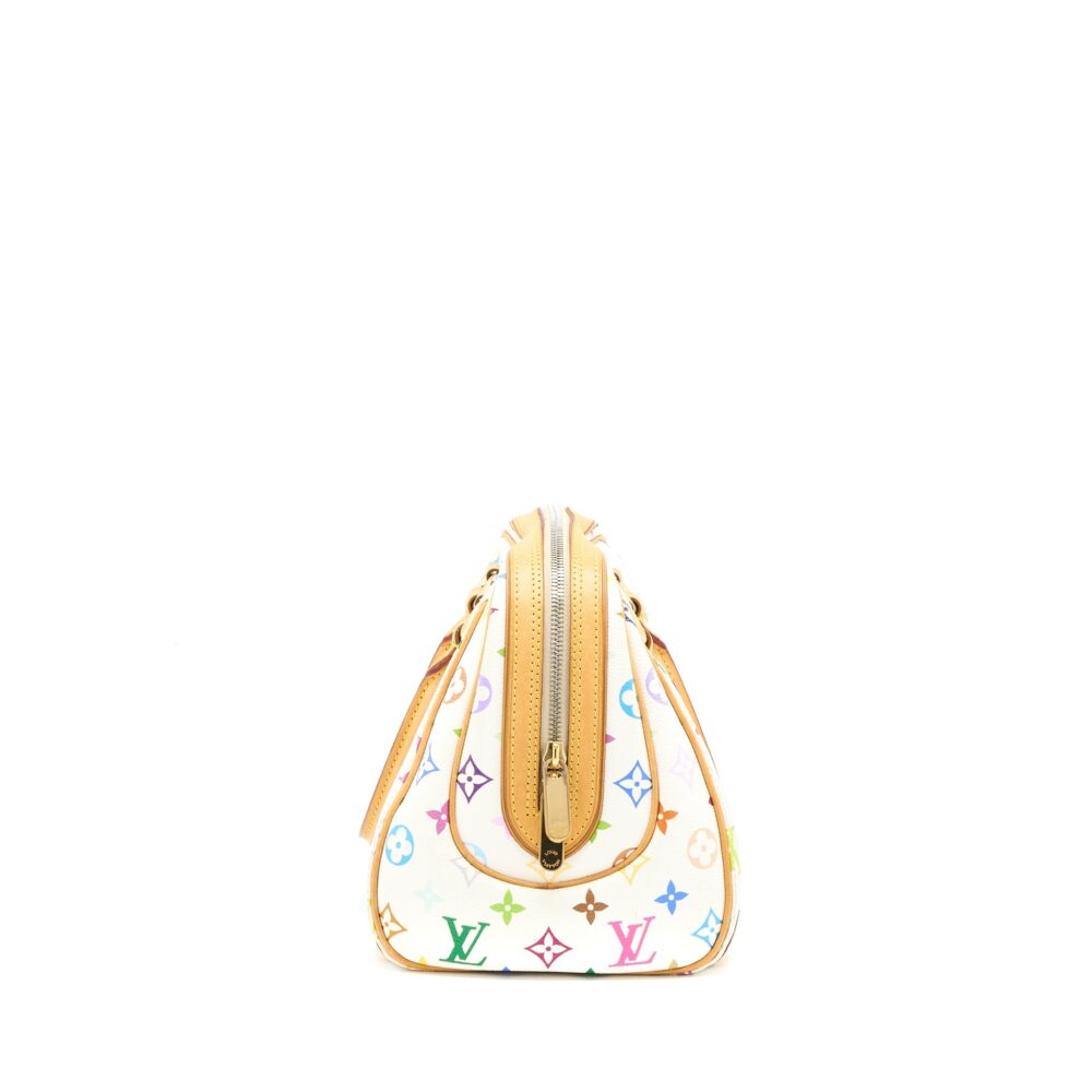 AAA Replica Louis Vuitton LV VINTAGE BOWLING BAG MONOGRAM CANVAS WHITE/MULTICOLOUR GHW