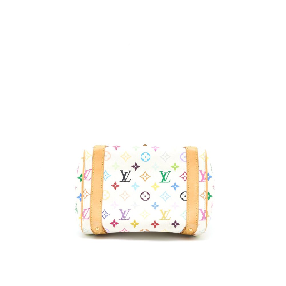 AAA Replica Louis Vuitton LV VINTAGE BOWLING BAG MONOGRAM CANVAS WHITE/MULTICOLOUR GHW