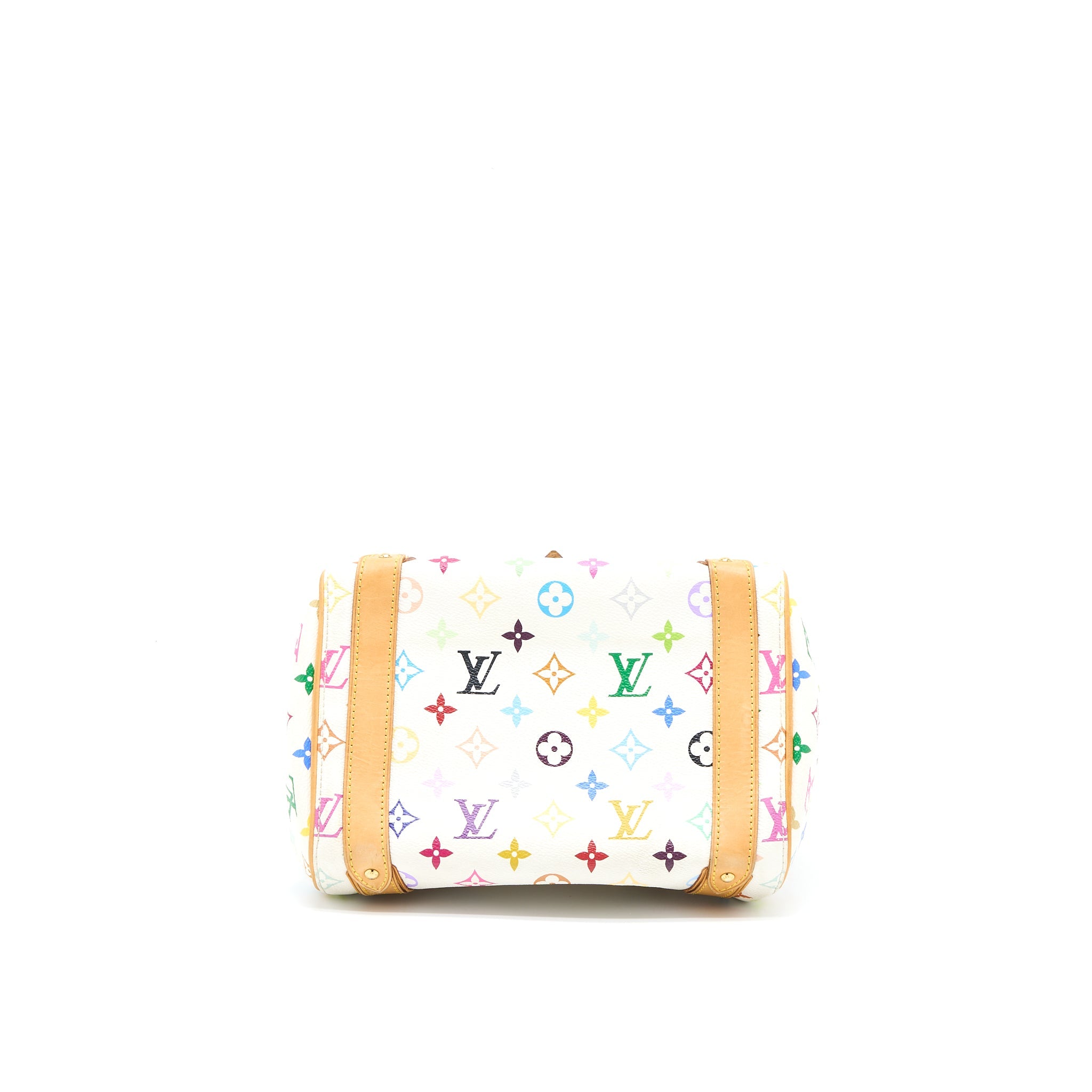 AAA Replica Louis Vuitton LV VINTAGE BOWLING BAG MONOGRAM CANVAS WHITE/MULTICOLOUR GHW