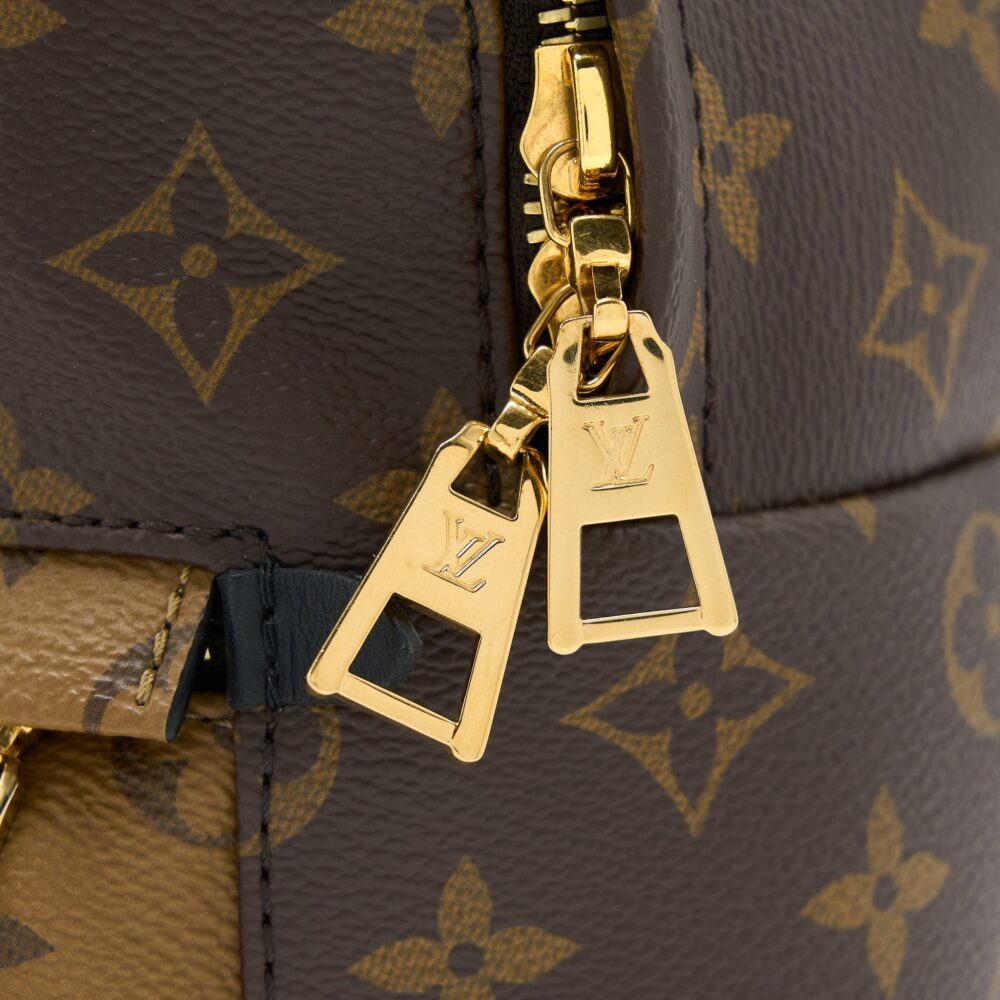 AAA Replica Louis Vuitton LV PALM SPRING BACKPACK PM MONOGRAM REVERSE CANVAS GHW