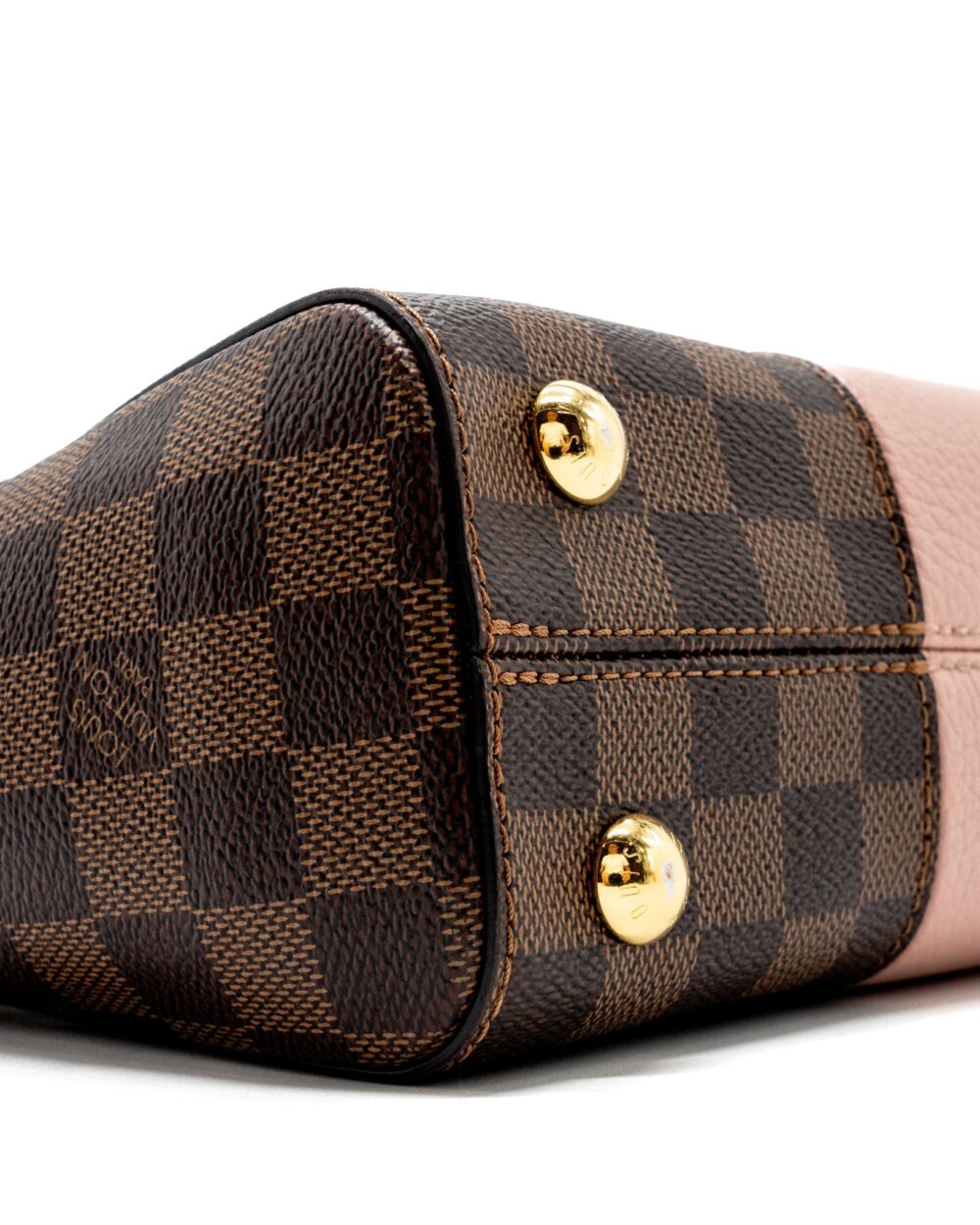 AAA Replica Louis Vuitton LV CLUNY BB DAMIER EBENE/PINK GHW