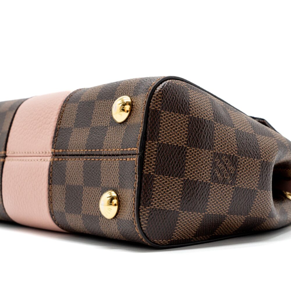 AAA Replica Louis Vuitton LV CLUNY BB DAMIER EBENE/PINK GHW