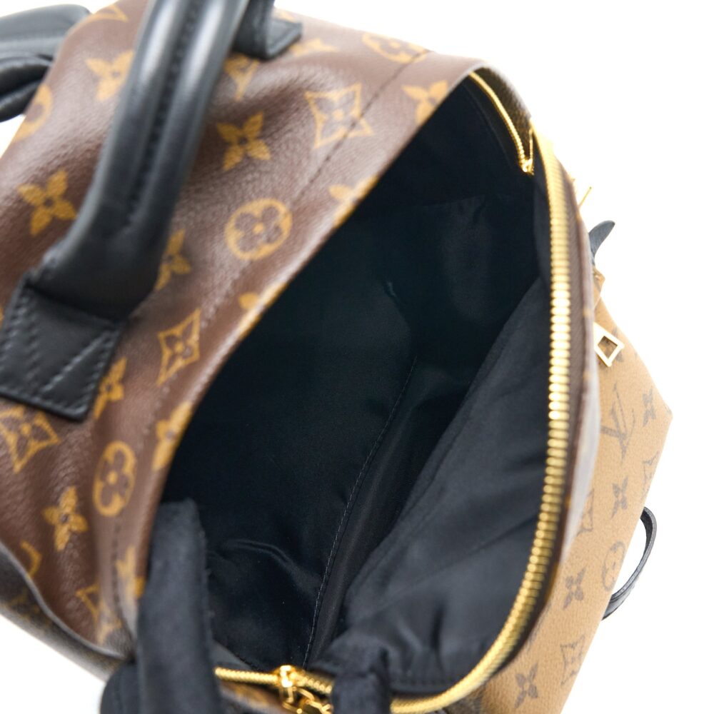 AAA Replica Louis Vuitton LV PALM SPRING BACKPACK PM MONOGRAM REVERSE CANVAS GHW