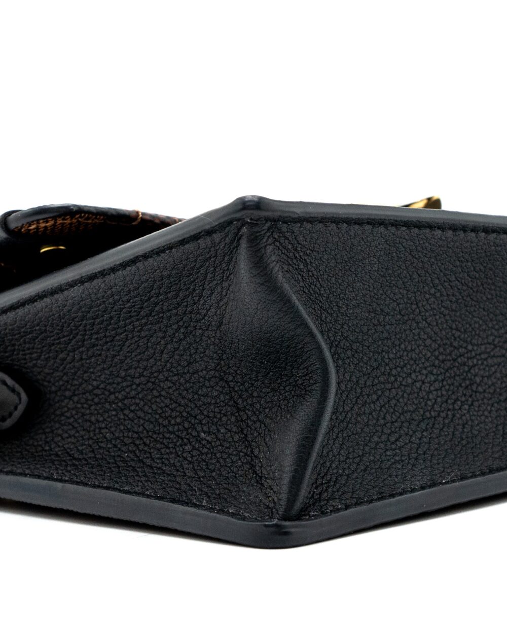 AAA Replica Louis Vuitton LV VAVIN CHAIN WALLET DAMIER EBENE/BLACK GHW (NEW VERSION)
