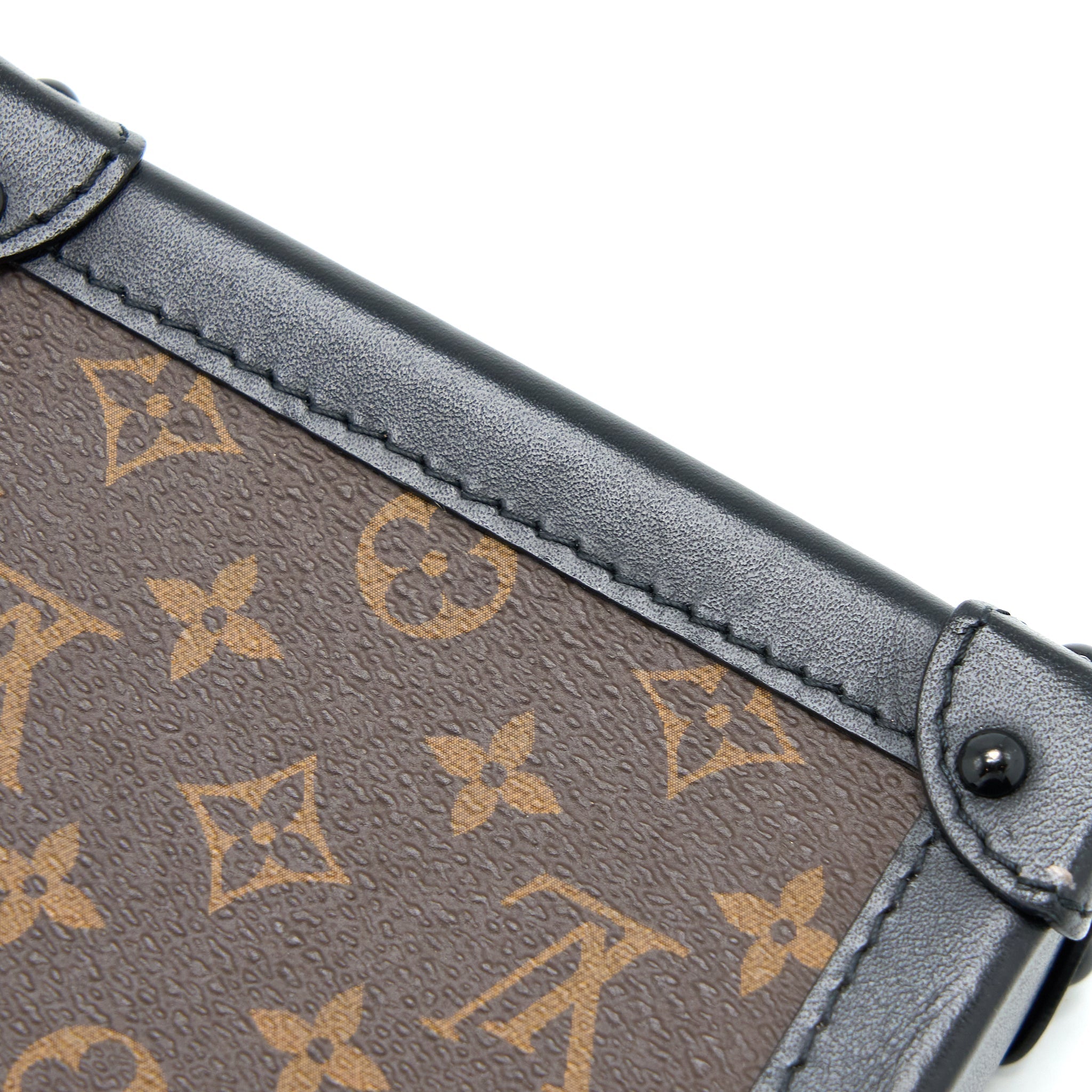 AAA Replica Louis Vuitton LV VERTICAL TRUNK POCHETTE WITH CHAIN MONOGRAM CANVAS GHW
