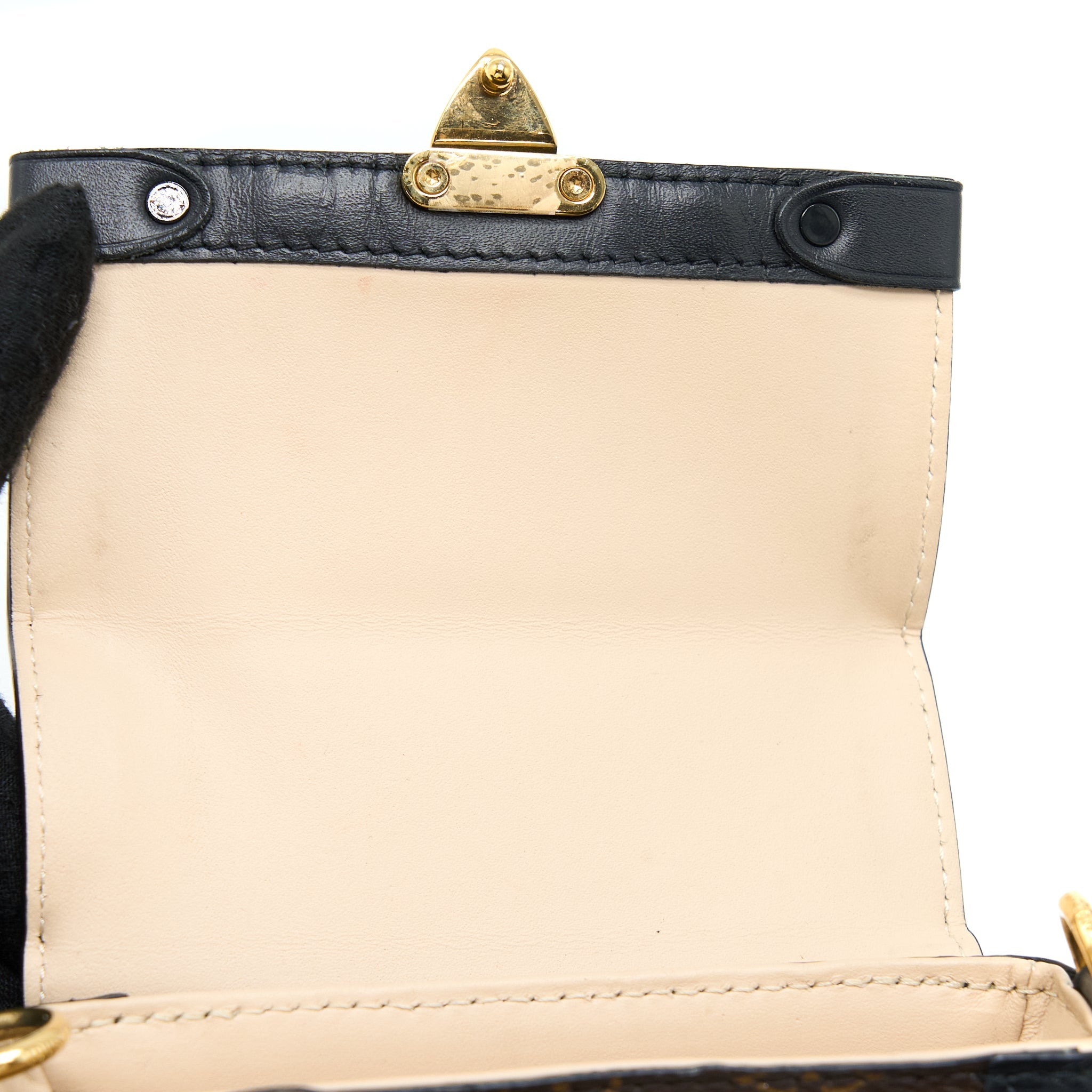 AAA Replica Louis Vuitton LV VERTICAL TRUNK POCHETTE WITH CHAIN MONOGRAM CANVAS GHW