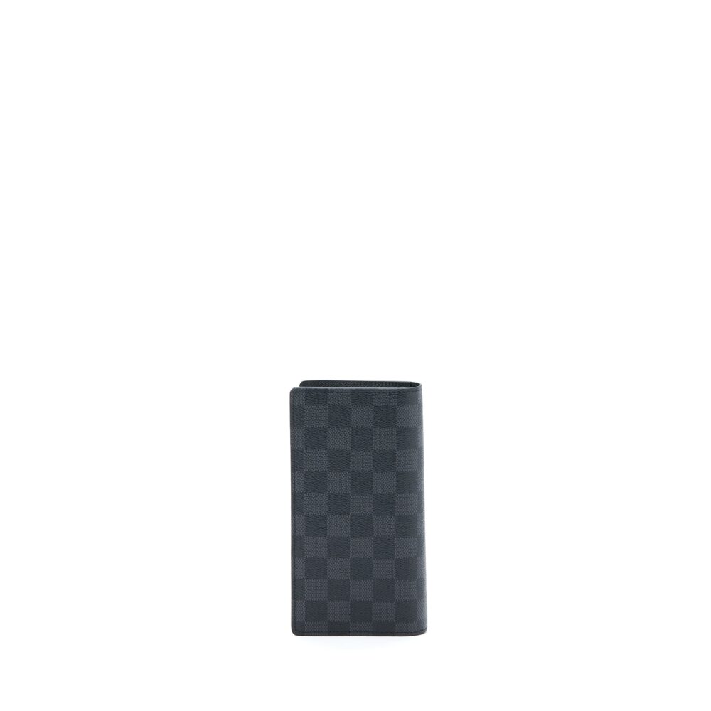 AAA Replica Louis Vuitton LV BRAZZA WALLET DAMIER GRAPHITE CANVAS