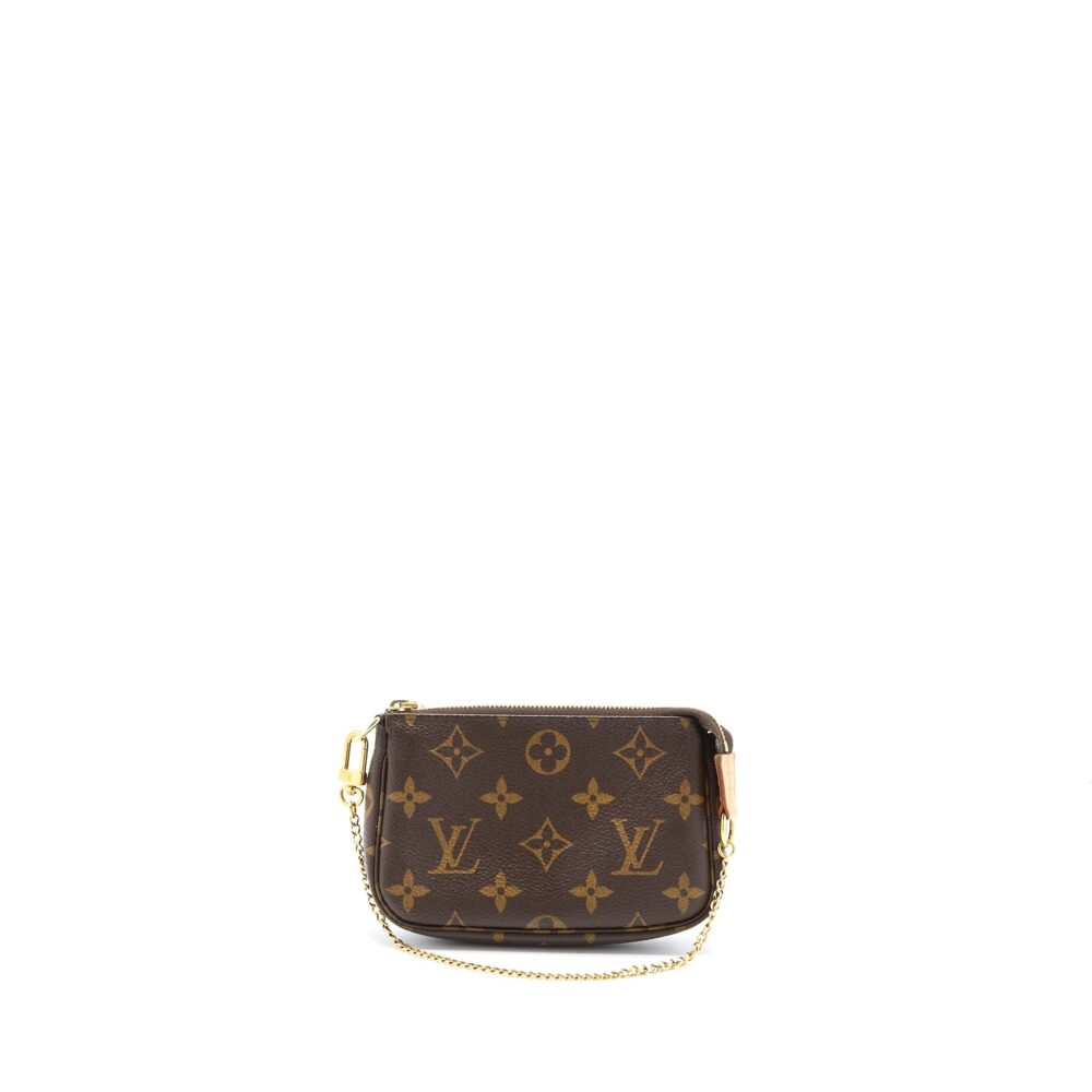 AAA Replica Louis Vuitton LV MINI POCHETTE ACCESSORIES MONOGRAM CANVAS GHW