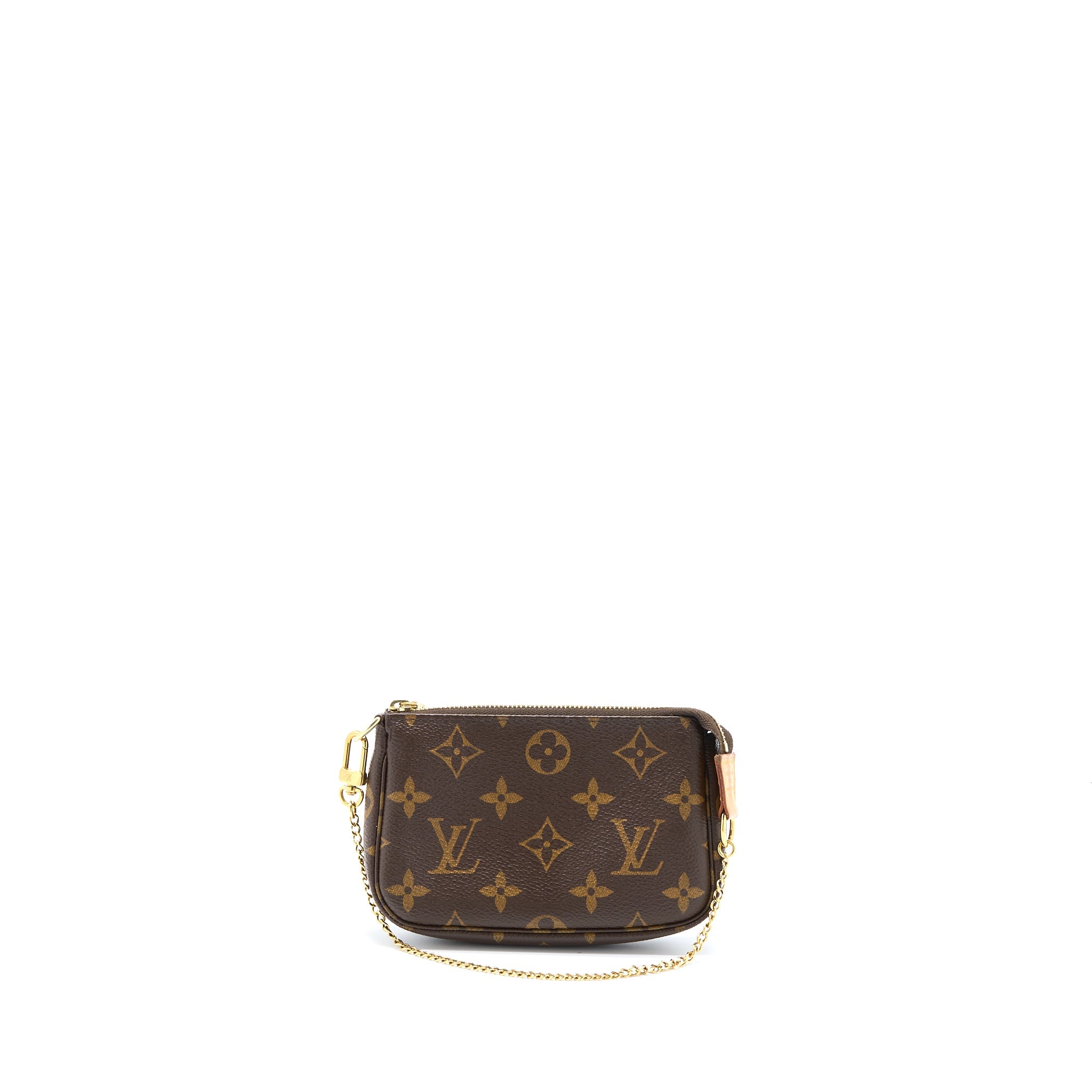 AAA Replica Louis Vuitton LV MINI POCHETTE ACCESSORIES MONOGRAM CANVAS GHW