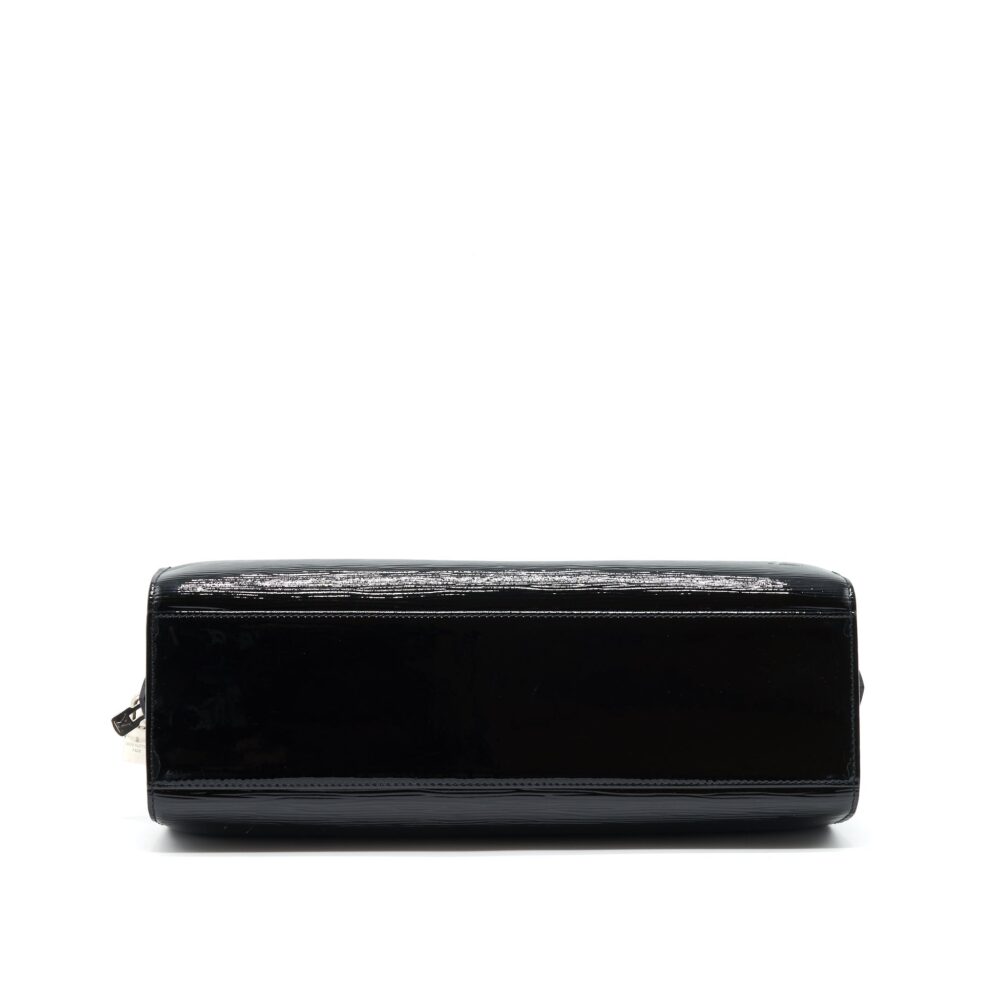 AAA Replica Louis Vuitton LV BOWLING BAG EPI PATENT BLACK