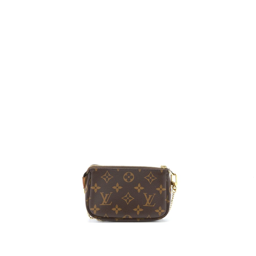 AAA Replica Louis Vuitton LV MINI POCHETTE ACCESSORIES MONOGRAM CANVAS GHW