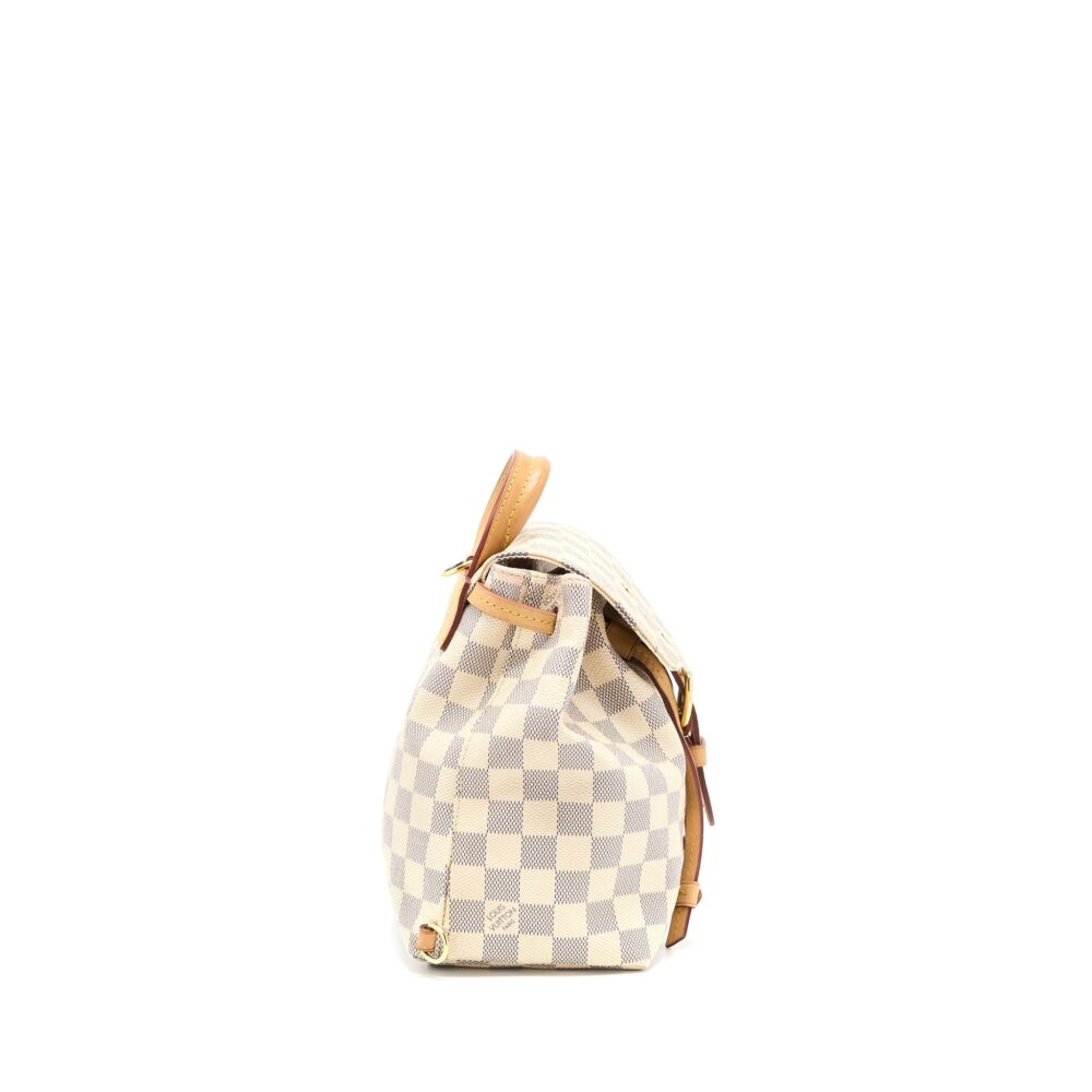AAA Replica Louis Vuitton LV SPERONE BB BACKPACK DAMIER AZUR GHW
