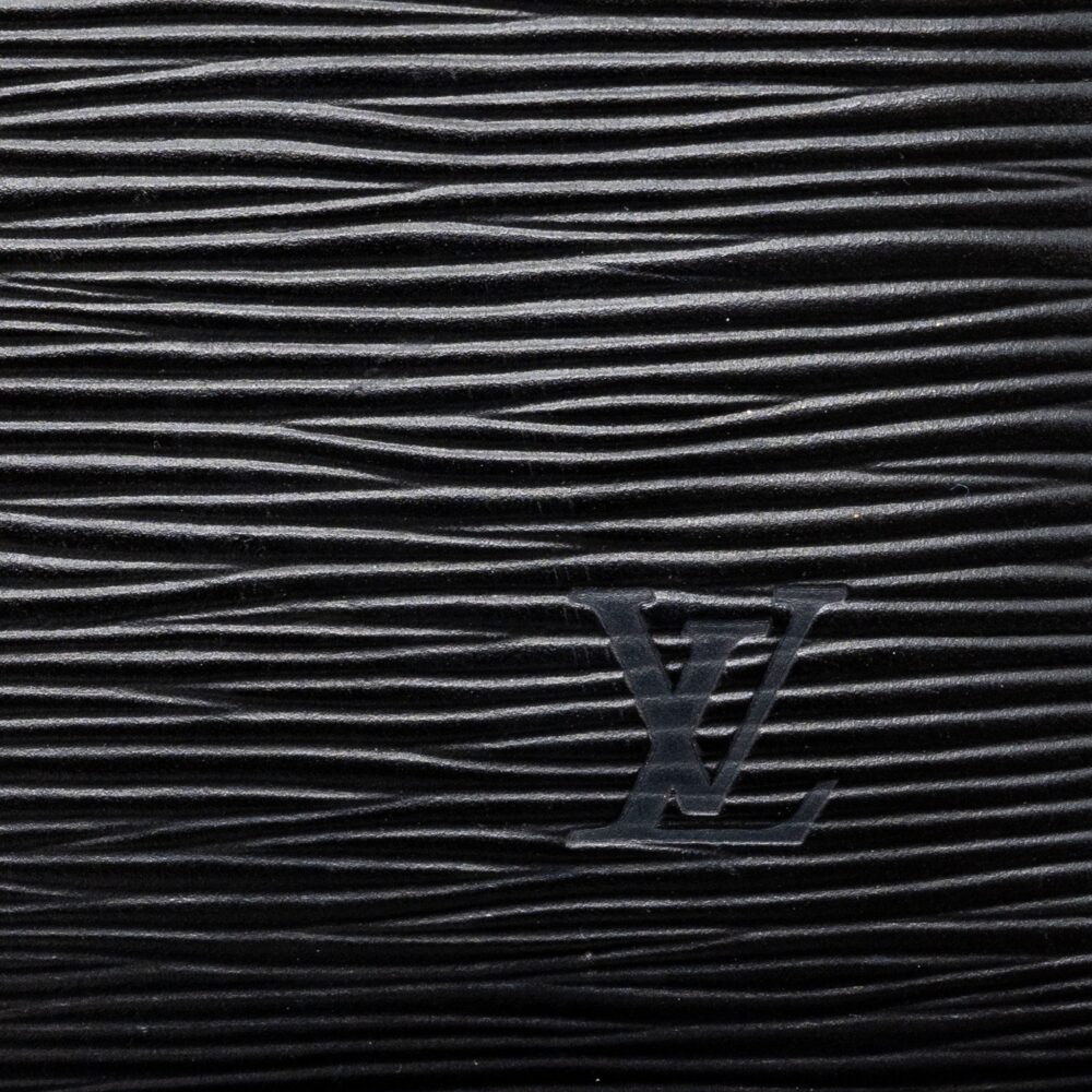 AAA Replica Louis Vuitton LV POCHETTE ACCESSORIES EPI LEATHER BLACK SHW