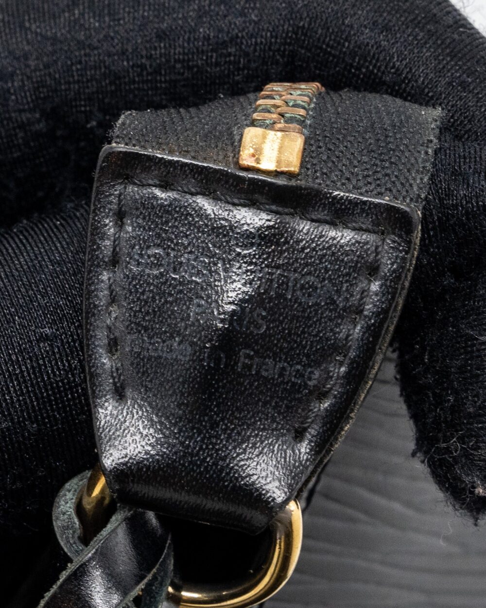 AAA Replica Louis Vuitton LV POCHETTE ACCESSORIES EPI LEATHER BLACK SHW
