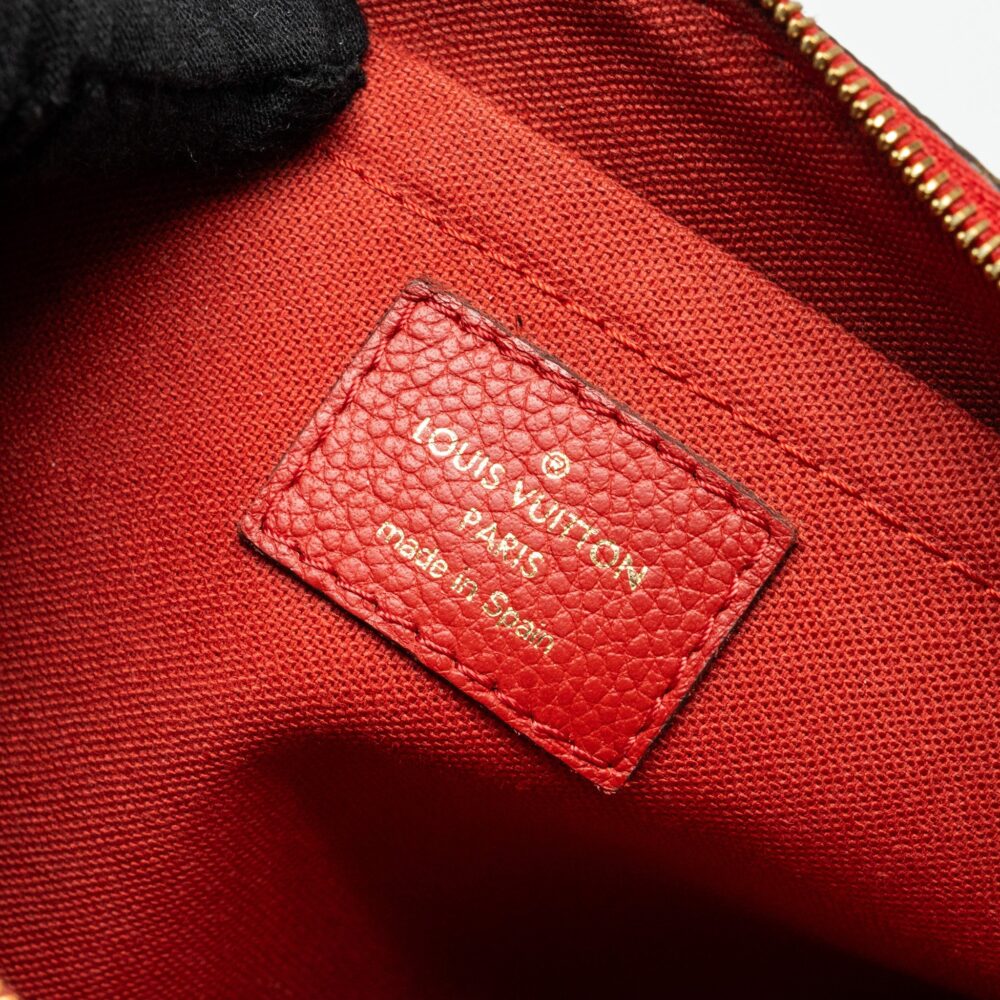 AAA Replica Louis Vuitton LV PALLAS CLUTCH MONOGRAM 2 WAY SHOULDER BAG MONOGRAM CANVAS/LEATHER CERISE GHW
